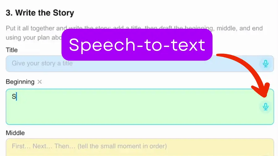Dictate with speech-to-text